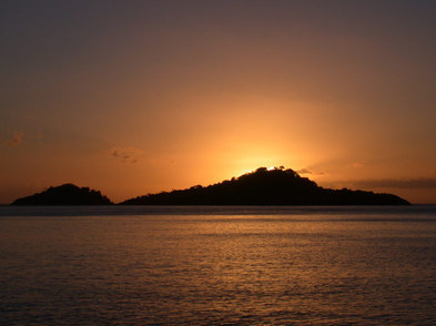coucher soleil ilets pigeons proche bungalow Bouillante coucher soleil ilets pigeons proche bungalow Bouillante