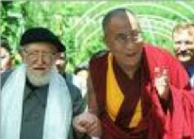 abbé Pierre et le dalaï Lama abbé Pierre et le dalaï Lama